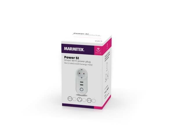 Marmitek Smart Me Power SI - Smart kontakt - trådlös - Wi-Fi - 2.4 Ghz