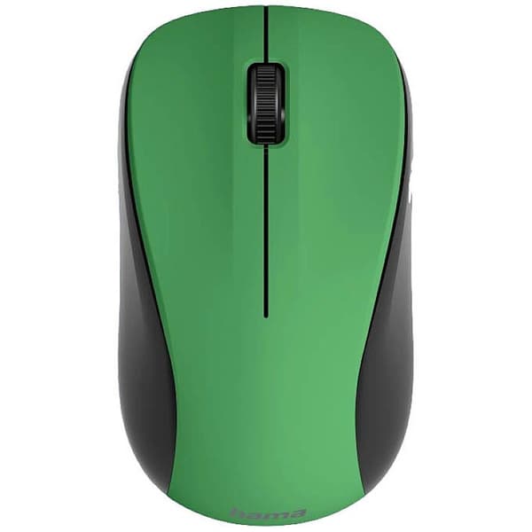 Hama MW-300 V2 WiFi mus Trådlös Optisk Grön 3 Knappar 1200 dpi