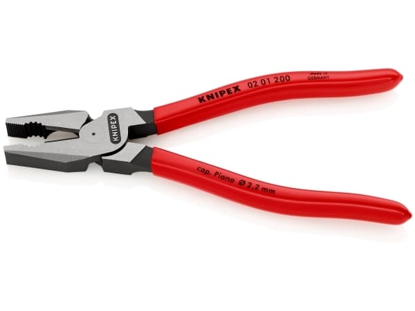 Knipex 02 01 200 Værksted Kraft-kombitang 200 mm DIN ISO 5746