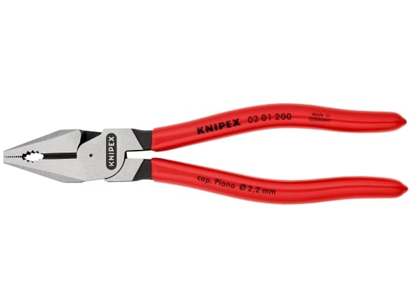 Knipex 02 01 200 Værksted Kraft-kombitang 200 mm DIN ISO 5746