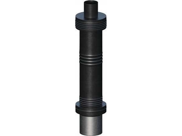 Ricom VERTICAL OUTLET Svart DN60/100