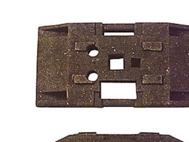 Fod t/hegn & afspærringscylind - 22 kg, stabelbar, PE-genbrugsplast