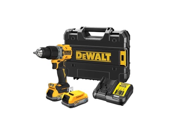 DeWALT DCD805E2T-QW, Pistolgreppsborrmaskin, borstlös, 1,3 cm, 2000 rpm, 5,5 cm, 34000 bpm eller slag per minut