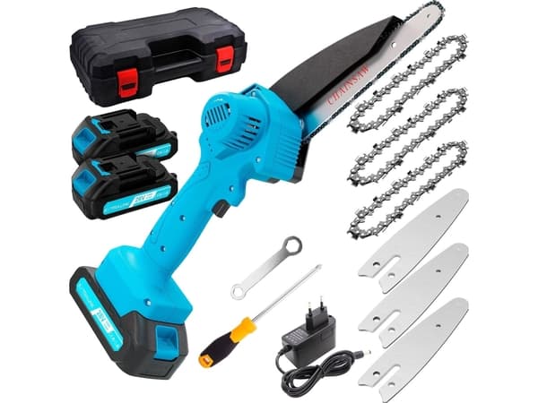 Extralink TM-107 | Mini Electric Chainsaw | 6 inches, 1.5 Ah battery