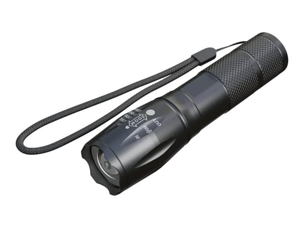 Extralink EX.30684, Käsikokoinen taskulamppu, Musta, Alumiini, Painikkeet, SMD LED, 1 lamppua Svart