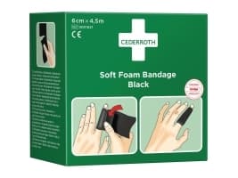 Cederroth Soft Foam bandage sort 6x450cm
