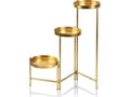 Miniatyrbilde 1 av 2: Affek Design SWEN GOLD blomsterstativ h60x19cm/h40x19cm/h19,5x19cm