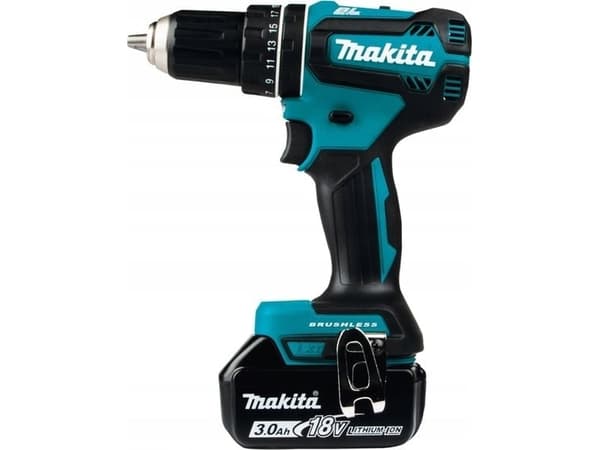 Makita DHP485RFJ, Boremaskin med pistolgrep, Nøkkelløs, 1,3 cm, 1900 RPM, 3,8 cm, 1,3 cm