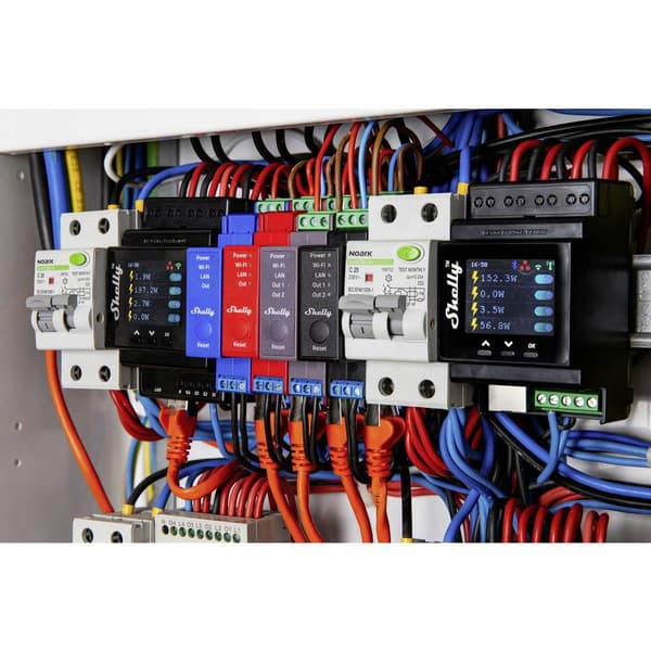 Shelly Shelly Pro 2PM Shelly Styrenhet/Main Panel Bluetooth, Wi-Fi