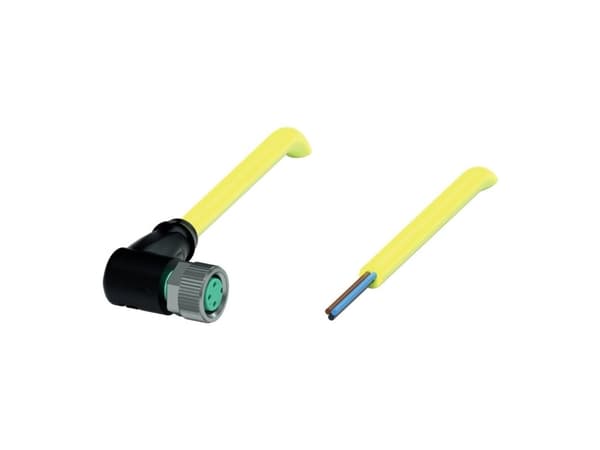 Pepperl+Fuchs 456517 Sensor-, ställdon-stik, 2 m Pol-tal (RJ): 3 1 st