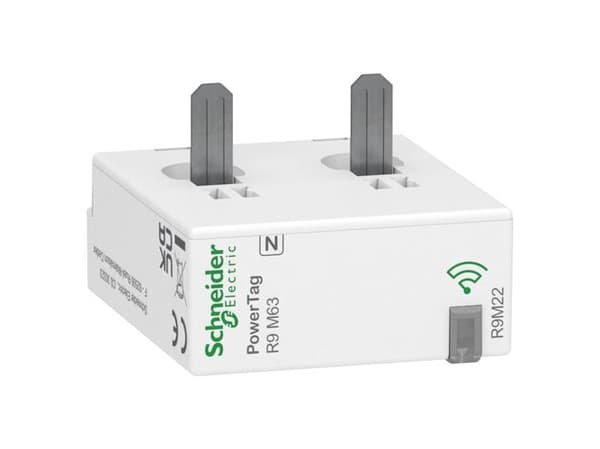 Energia-anturi Resi PowerTag 1PN, jossa nolla oikealla puolella, 63A