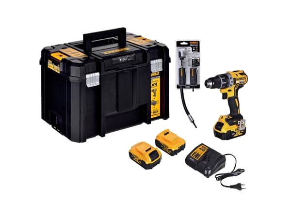 Dewalt Maszyny sladdlös borrmaskin-18V med vinkelhammare 1/4 ", DeWALT [DCD791P3A-QW] 3x2.5Ah, Li-Ion
