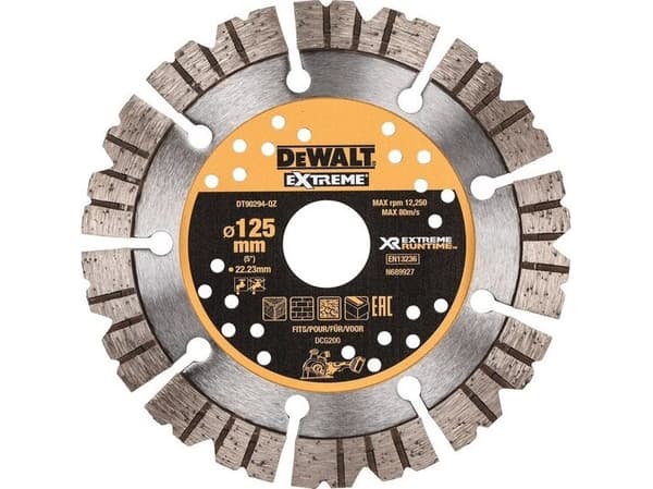 DeWALT DT90294-QZ, Hiomakiekko, Sisäänpainettu keskiosa, Kivi, DeWALT, 12,5 cm, Metallinen