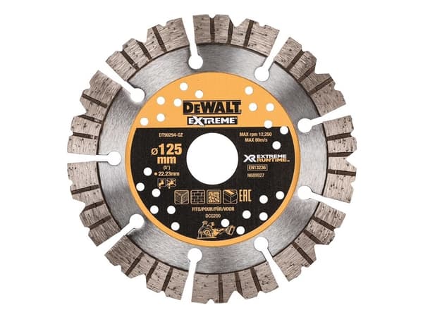 DeWALT DT90294-QZ, Slipskiva, Nedsänkt i mitten, Sten, DeWALT, 12,5 cm, Metallisk