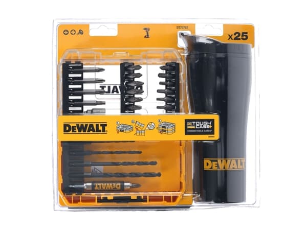 DeWALT DT70707-QZ, 26 styck, PH2, PZ3, PH 2, PZ 2, PZ 3, T10, T15, T20, T25, T30, (2) PH2 25mm (5) PZ2 25mm (2) PZ3 25mm (1) T10 25mm (1) T15 25mm (1