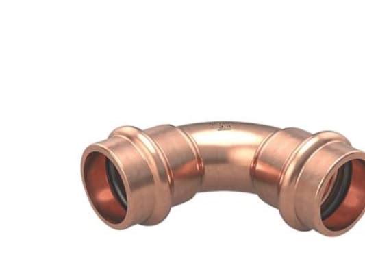 Conex MaxiPro bend 90 1 3/8 - Kuparipuristin, jopa 48 bar käyttöpaine, pussi 1 kpl