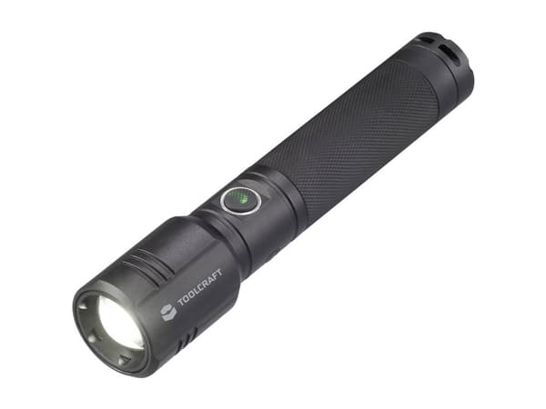 TOOLCRAFT SMD LED Lommelygte Justerbar, med USB-interface, med stroposkopfunktion Batteridrevet 1000 lm 194 g