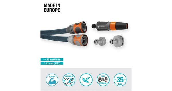 Gardena Trädgårdsslang Liano Xtreme 20 m. - Set