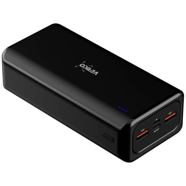 Verico Power Pro PD Powerbank 30000 mAh LiPo USB-A, USB-C® Svart Svart