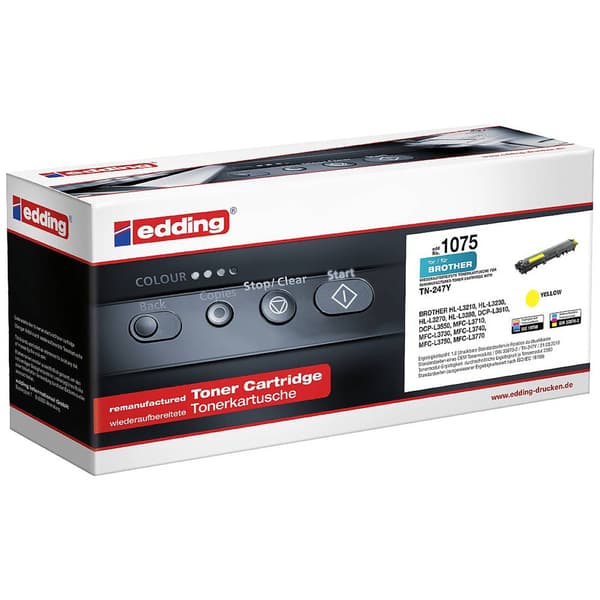 Edding Toner Ersätter Brother TN-247Y Kompatibel Gul 2300 sidor EDD-1075 18-1075