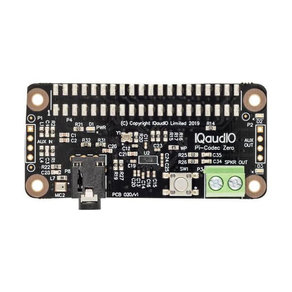 Raspberry Pi® IQaudio Codec Zero Raspberry Pi® Ljudkort