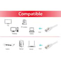 Miniatyrbild 3 av 4: Equip 605540 RJ45 Nätverkkabel, Patchkabel CAT 6 S/FTP 40.00 m Vit guldpläterad kontakt 1 st