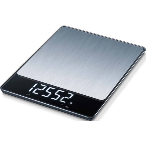 Beurer KS 34 Stainless Steel Köksvåg digital Vägningsområde=15 kg Rostfritt stål 200 x 263 x 20