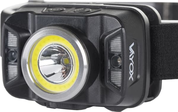 Roger LED-otsalamppu ladattava otsalamppu liiketunnistimella XTE 5W+COB 10W VA0025 VAYOX
