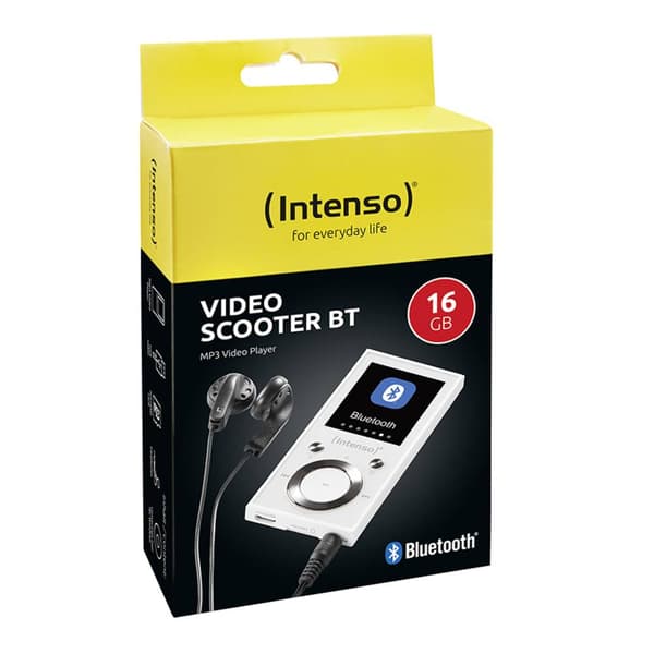 Intenso Video Scooter MP3-spelare 16 GB Vit Bluetooth