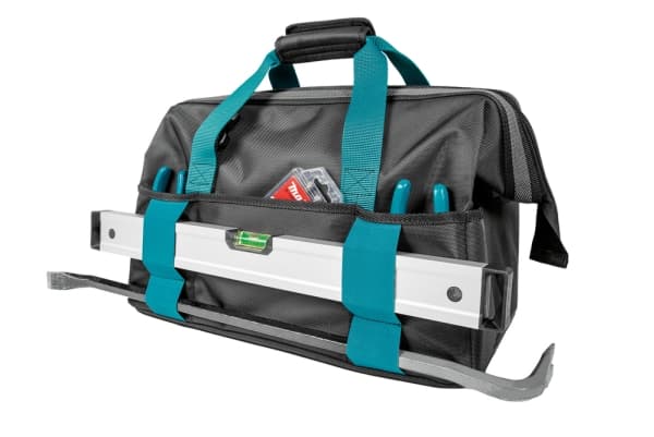 Makita E-15431 Vahvistettu, työkalulaukku kehyksellä, leveämpi aukko.