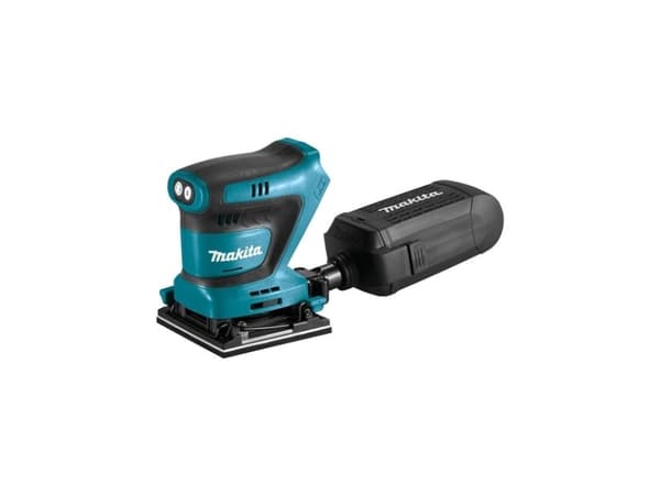 Makita DBO481Z, Eksentersliper, Klemme/borrelås, Sort, Blå, 11000 OPM, 14000 OPM, 75 dB