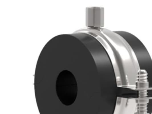 Isoglobal rörhållare RF 25x200 - rörupphängning för kylning. PIR-skum/cellgummi svart
