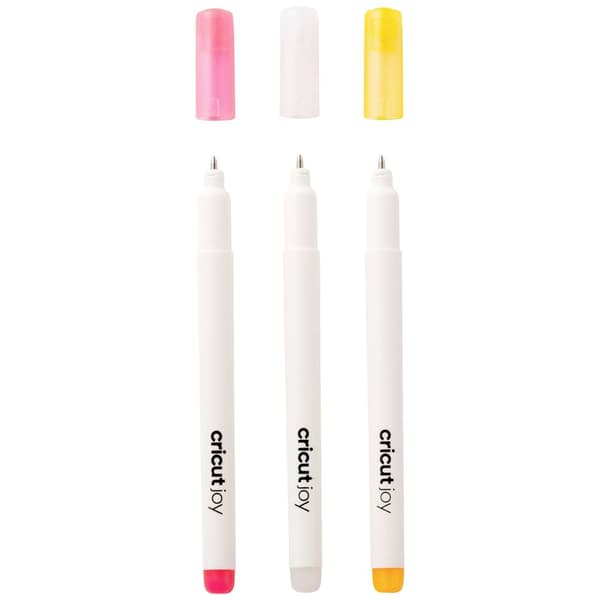 Cricut Joy™ Gel 1,0 mm, 3er Stiftsats Vit, Rosa, Orange