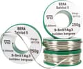 Miniatyrbilde 2 av 3: BERA sølvlod 5, massiv tråd 2mm, rulle med 250 gram. Smeltetemperatur 221 grader C