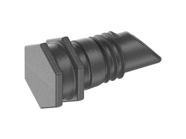 Gardena 13215-20, Putkenpään tulppa, Tiputus-keinokastelujärjestelmä, Muovi, Musta, 4.6 mm, 76,2 / 16 mm (3 / 16")