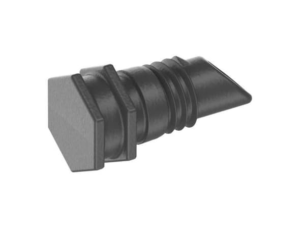 Gardena 13215-20, Putkenpään tulppa, Tiputus-keinokastelujärjestelmä, Muovi, Musta, 4.6 mm, 76,2 / 16 mm (3 / 16")