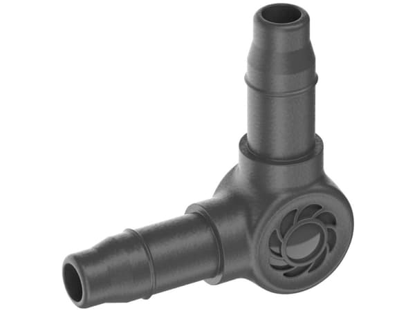 Gardena L-Joint, Ledd-tilkobling, Dryppvanningssystem, Plast, Sort, Hankjønn/hankjønn, 4.6 mm