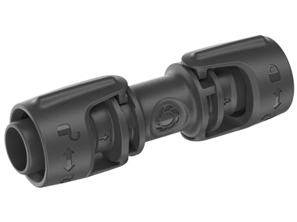 Gardena 13203-20, Rørkobling, Dryppvanningssystem, Plast, Sort, 13 mm, 1 stykker