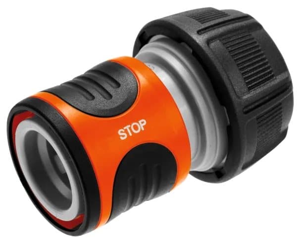 Gardena slangekobling med vannstopp 3/4"
