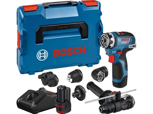Bosch GSR 12V-35 FC, Elektrisk skrutrekker, Pistolhåndtak, Hurtigutløsende chuck, Sort, Blå, Børsteløs, 1750 RPM