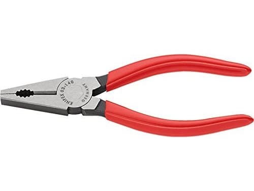 Knipex 03 01 140, Lineman-tång, 1 cm, Stål, Plast, Röd, 140 mm