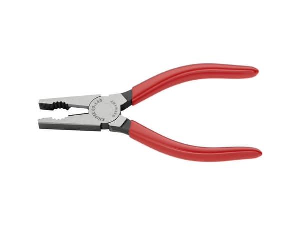 Knipex 03 01 140, Lineman-tång, 1 cm, Stål, Plast, Röd, 140 mm