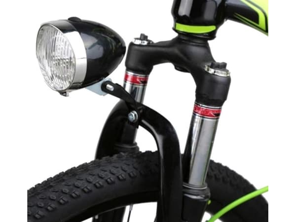 Aptel Retro Sykkellykt foran 3xLED sort krom ZD14A
