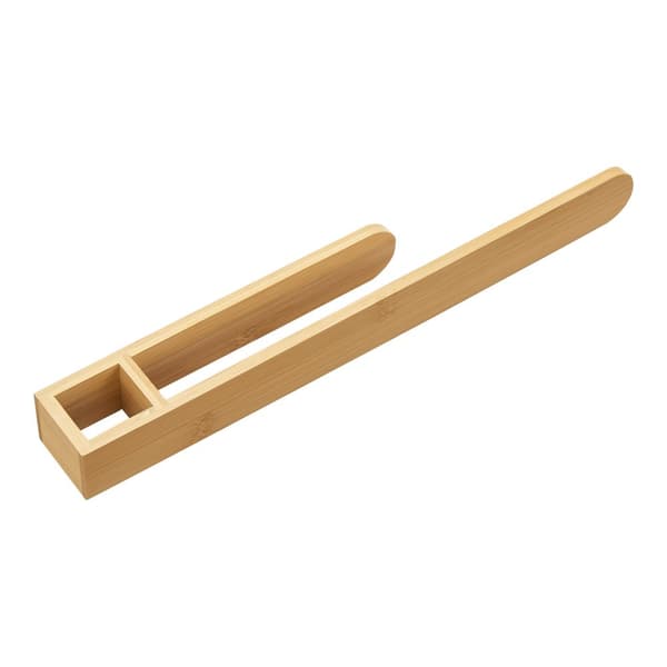 Handduskhållare Tønsberg 38x5x4 cm bambu [en.casa]