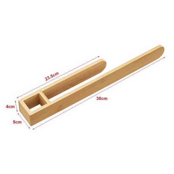 Handduskhållare Tønsberg 38x5x4 cm bambu [en.casa]