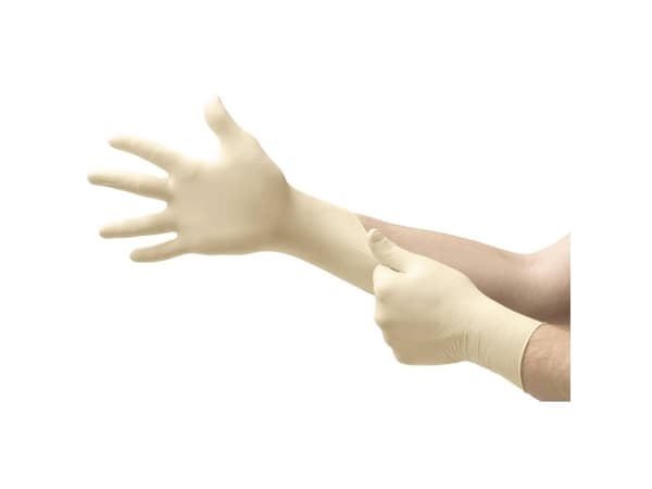 Ansell MICROFLEX® 63864070 100 stk Naturlatex Engangshandske Størrelse (handsker): 7 EN 421:2010, EN 420-2003, EN 374-5, EN 21420:2020, EN 374-1, EN