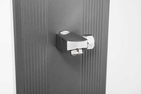 Steinbach Speedshower solar shower slim line deluxe, outdoor shower (silver)