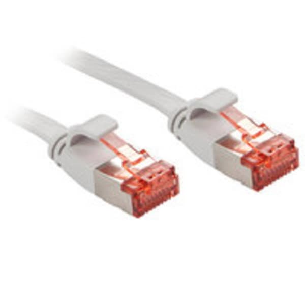 LINDY 47554 RJ45 Nätverkkabel, Patchkabel CAT 6 U/FTP 5.00 m Grå 1 st