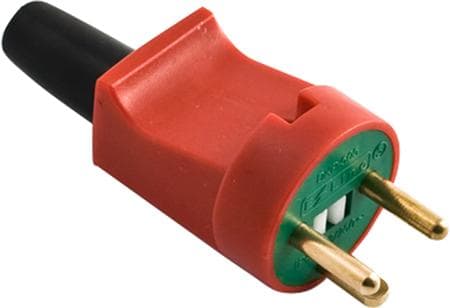 Pistoke M/J punainen/vihreä iskunkestävä 250V 13A IP44
