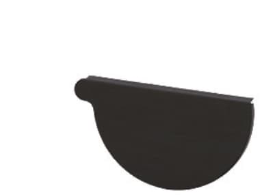 VMZINC-päätykappale puoliympyrän muotoiseen kaivantoon, ANTHRA-ZINC, oikea 280/80 mm